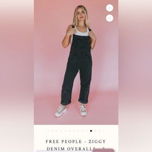 Free people ziggy denim overalls